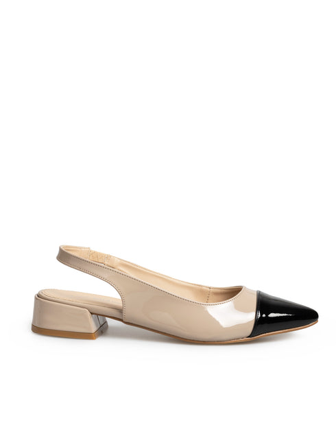 Zapatilla Picuda Nude Slingback 35604